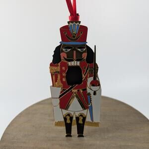 Nutcracker Christmas Ornament 24K Gold Plate Christopher's Betty Woods Gimarelli
